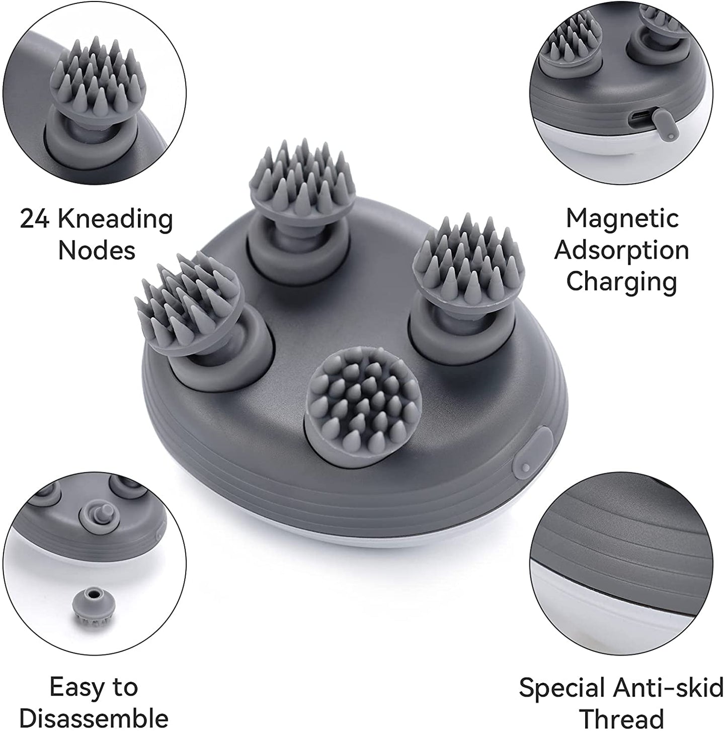 Hair Growth Massager Vibration Physiotherapy Kneading Scalp Massager